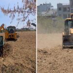 अजबपुर कला में आठ बीघा में की जा रही अवैध प्लॉटिंग पर चला एमडीडीए का बुलडोजर